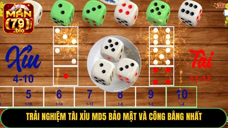 Trải nghiệm Tài Xỉu MD5 bảo mật và công bằng nhất.